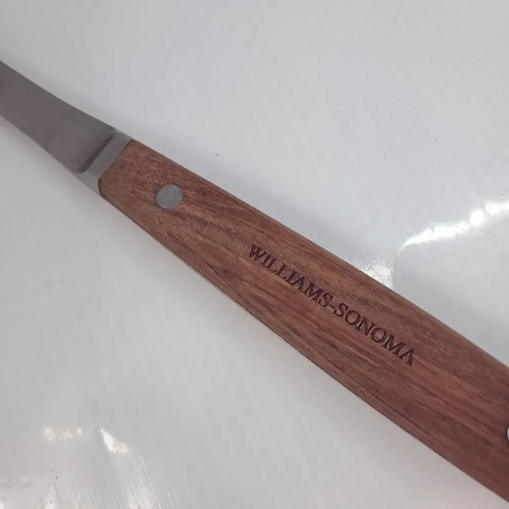 Williams-Sonoma BBQ spatula turner flipper Grilling Tool wood handle stainless